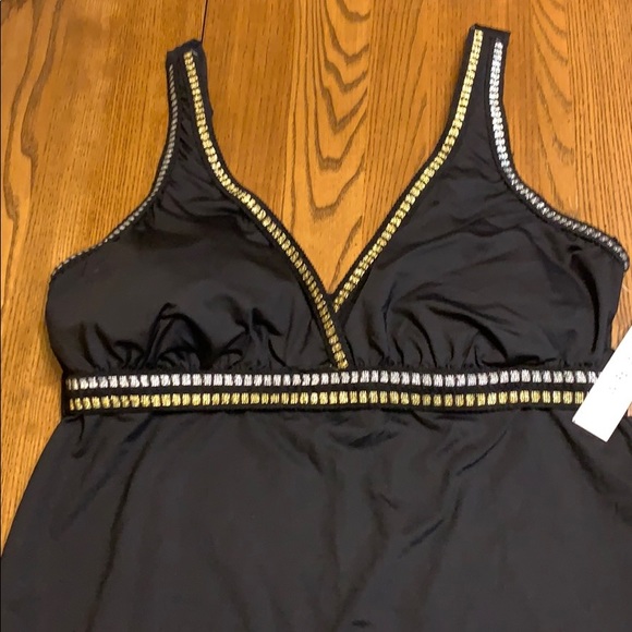 NWT La Blanca Threading Along Tankini Top - Picture 5 of 9